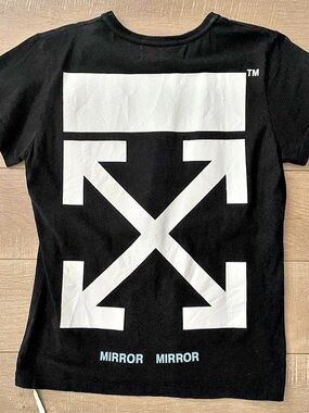 Off-White Giorgio de Chirico Mirror Tee Black & White